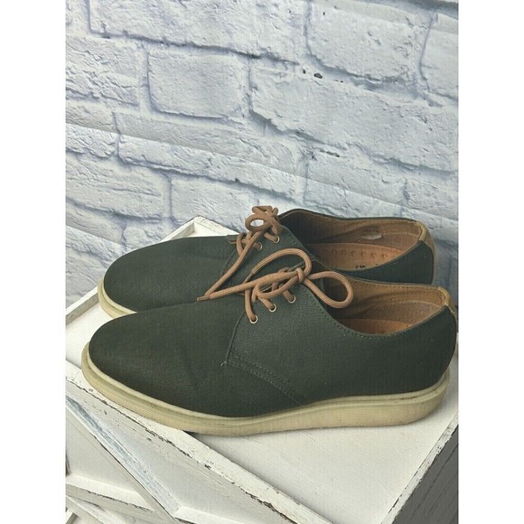 Dr. Martens Mens Shoes Sz 10M Army Green Torriano Waxy Canvas Oxford Lace Up Rck - Picture 6 of 12